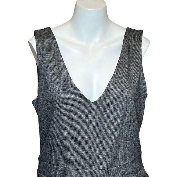 New York & Co. Collection gray herringbone sleeveless dress size 14 - Picture 9 of 15